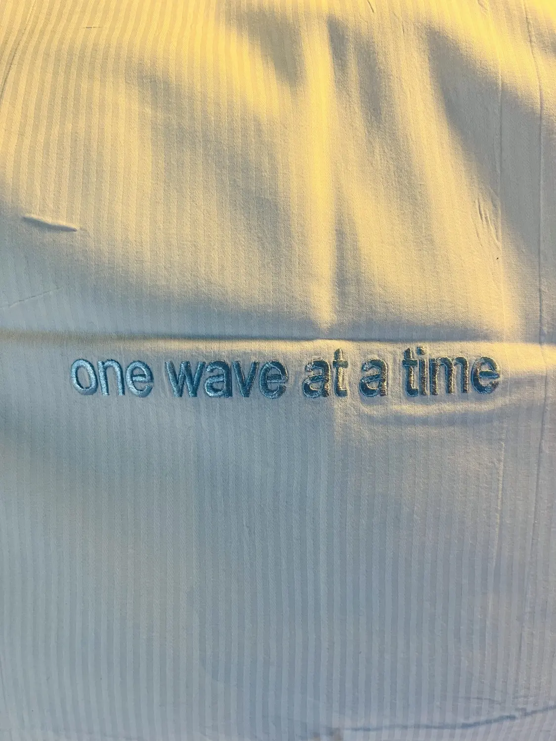 One wave at a time